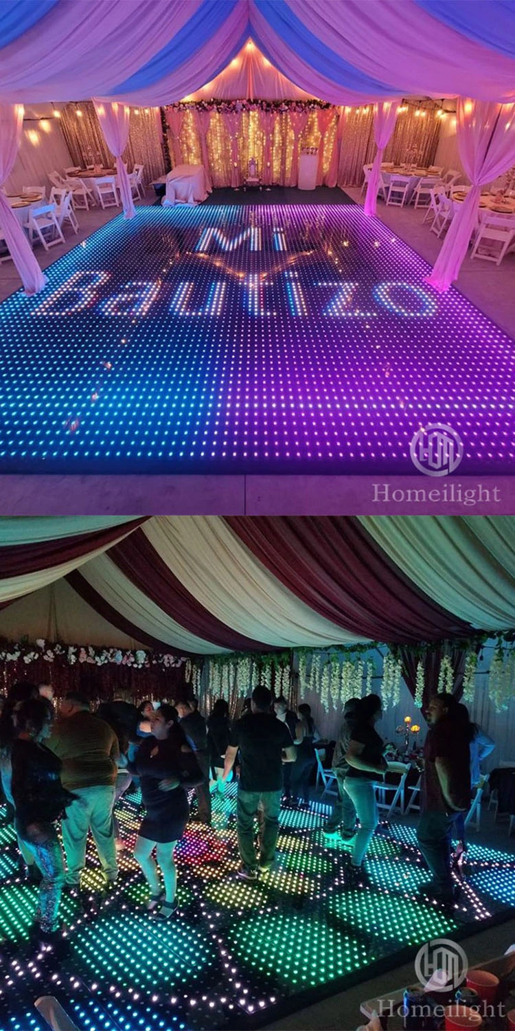 RGB LED Video Dance Floor Stage Floor for Disco Party Wedding Wedding Night Club