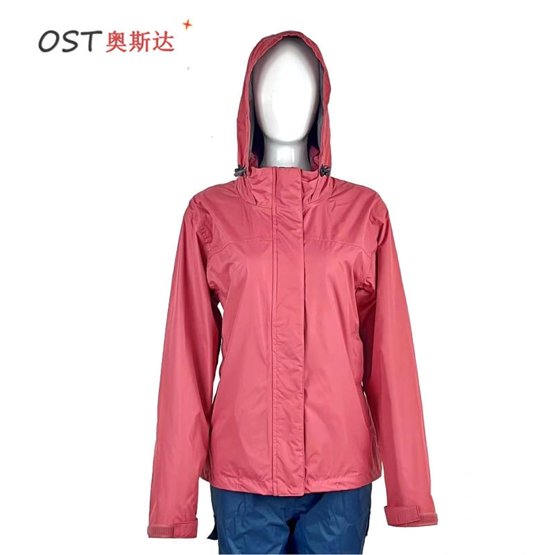 Ladies&prime; Waterproof Jacket Clothing Windbreaker Rain Jacket for Outdoor Sports