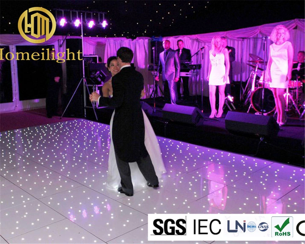 The Fashionable and Newest Wedding Decoration LED Dance Floor with White Starlit