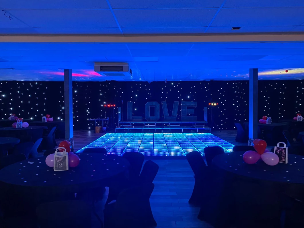 Wireless Magnetic DMX Control LED Dance Floor One Second to Install Disco LED Light