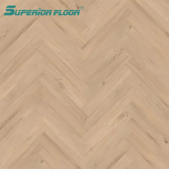 Anti-Corrosion Lvt PVC Vinyl Herringbone Parquet Spc Flooring for Sports Hall, Dance Room, Badminton Room
